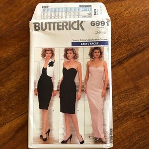 Butterick 6991 Vintage 90s formal  sewing pattern